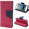 Pouzdro a kryt na mobilní telefon Apple Mercury / kryt pro Apple iPhone 5 / 5S / SE - Mercury, Fancy Diary Hotpink/Navy