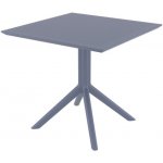 SIESTA Venkovní plastový stůl SKY TABLE 80 tmavě šedá – Hledejceny.cz