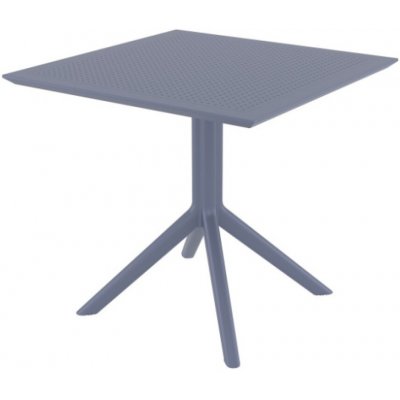 SIESTA Venkovní plastový stůl SKY TABLE 80 tmavě šedá – Hledejceny.cz