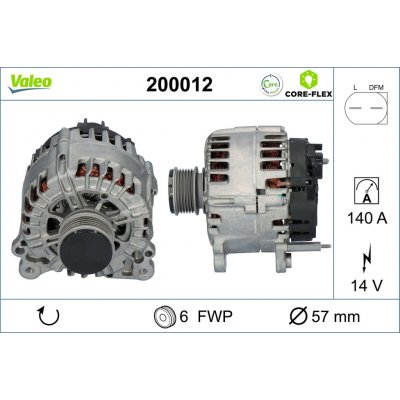 Alternátor VALEO 200012 – Hledejceny.cz