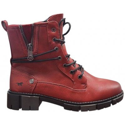 Mustang 15M0322001 dámské zimní kotníkové boty červené – Zboží Mobilmania