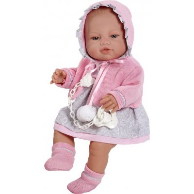 Berbesa miminko Amanda 43 cm Růžová – Zboží Mobilmania