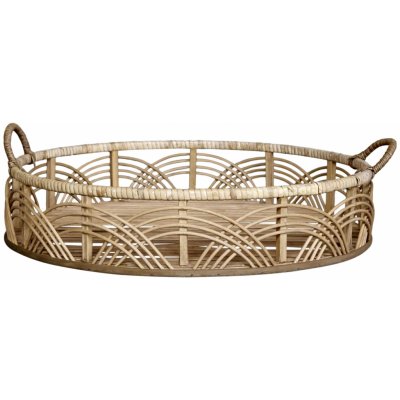 Chic Antique Kulatý podnos Bamboo/Rattan 45 cm přírodní barva – Hledejceny.cz