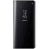 Pouzdro a kryt na mobilní telefon Pouzdro SES Zrdcadlové plastové flip Samsung Galaxy S22 Ultra 5G - černé