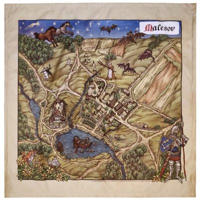 DPI Látkový plakát Kingdom Come: Deliverance II - Mapa Malešova – Hledejceny.cz