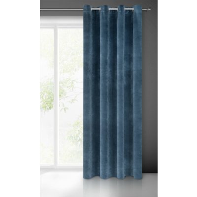 ZÁVĚS RIA NA KROUŽCÍCH 140X250 CM MODRÝ – Hledejceny.cz