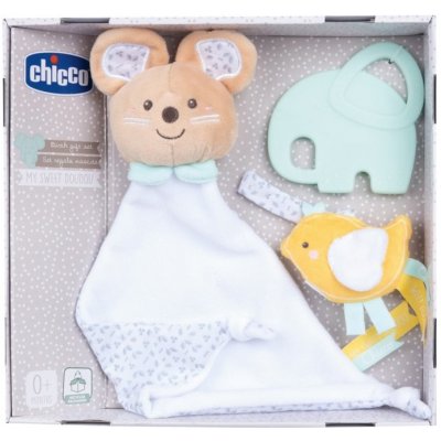 Chicco Doudou dárková sada 27x5x25 bílá – Zboží Dáma