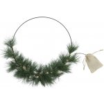 Fleur s umělými jedlovými větvemi a LED světýlky – Ø 50 cm - Chic Antique – Hledejceny.cz