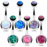 Šperky4U piercing do pupíku banánek opál BS1063-B – Hledejceny.cz