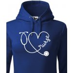 Dámska mikina pro zdravotní sestry Nurse modrá Canvas – Sleviste.cz