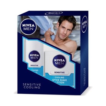 Nivea Sensitive Cooling pěna na holení 200 ml + Sensitive Cooling voda po holení 100 ml dárková sada