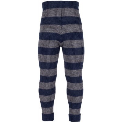SAFA Dětské exkluzivní norské pletené kalhoty ze 100% merino vlny modré – Zboží Mobilmania