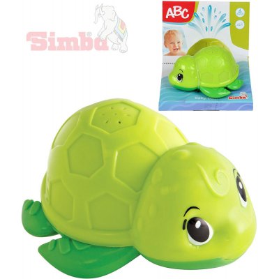 SIMBA Baby želvička do vody 11cm na baterie s vodotryskem plast pro miminko s4010013 – Zbozi.Blesk.cz
