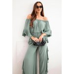 Kesi dámský viskózový boho komplet s volány zelený – Hledejceny.cz