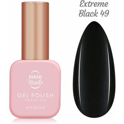 NANI gel lak Premium 6 ml - Extreme Black – Hledejceny.cz