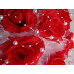 Kytice na auto - červené růže / bílá – Hledejceny.cz