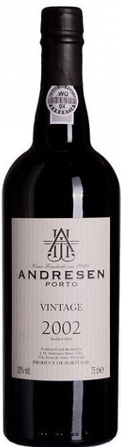 J.H. Andresen Portské víno Vintage 2002 Port 20% 0,75 l (holá láhev)