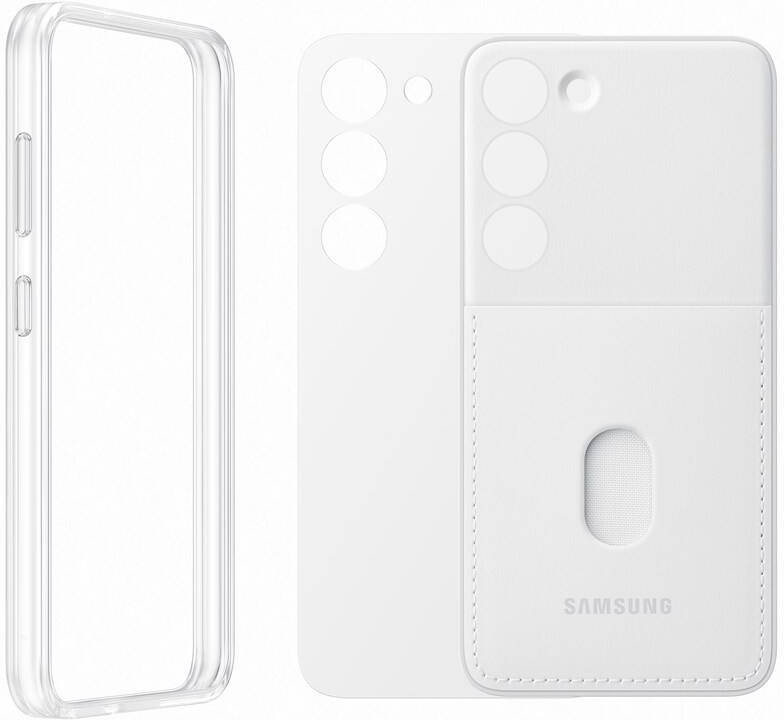 Samsung zadní kryt s výměnnými zády pro Galaxy S23 bílý EF-MS911CWEGWW