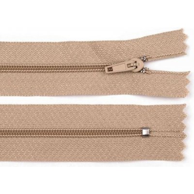 Prima-obchod Spirálový zip No 3 délka 45 cm pinlock, barva 308 hnědá přírodní