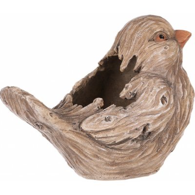 Ptáček - obal na květiny, polyresin – Zboží Dáma