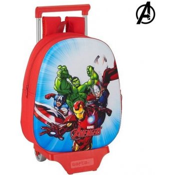Sonstige The Avengers červená 3d batoh s kolečky Batole batoh vozík