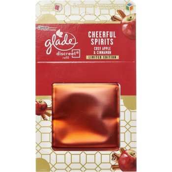 Glade by Brise Discreet Cozy Apple & Cinnamon osvěžovač vzduchu náhradní náplň 8 g