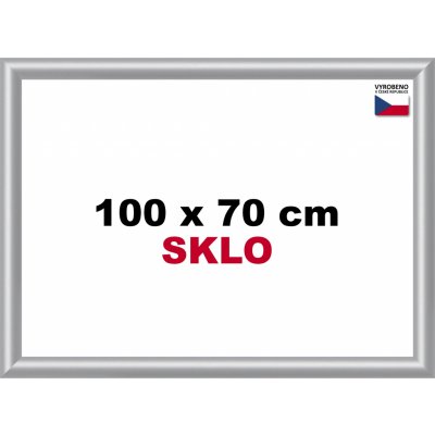 BFHM Plastový rám 100x70cm stříbrný – Hledejceny.cz