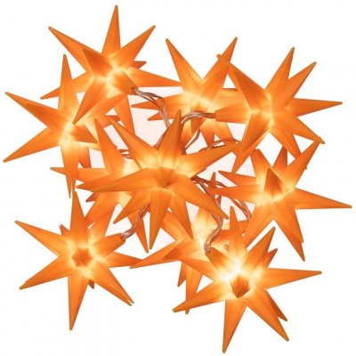 D86220 Vánoční LED hvězdy oranžové 10 LED Nexos – Hledejceny.cz