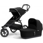 Thule Urban Glide 2 Grey Melange on Black 2021 + pláštěnka + ochranná síť + madlo + potah madla + korbička + pláštěnka na korbičku + prostěradlo OBCHODTH.CZ – Hledejceny.cz