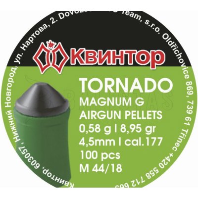 Diabolky Kvintor Tornado Magnum G 4,5 mm 100 ks – Zboží Dáma