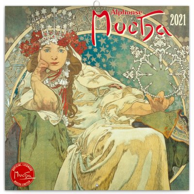 Poznámkový Alfons Mucha 30 × 30 cm ium Západní 2021 – Zboží Mobilmania