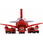 KIK Elektronické Nákladní Letadlo s autíčky a příslušenstvím Hasiči – Zboží Dáma
