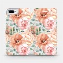 Pouzdro Mobiwear Flip Apple iPhone 8 Plus - MP02S Pastelové květy