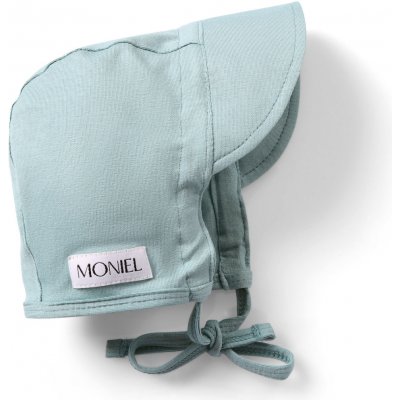 Moniel Dětská rostoucí zavazovací čepice s kšiltem Pastel mintová – Sleviste.cz