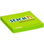 Samolepicí bloček Stick'n by Hopax Neon, 76 x 76 mm, 100 lístků, zelený – Hledejceny.cz