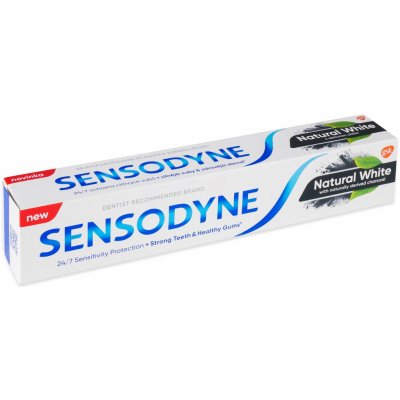 Sensodyne Natural White s aktivním uhlím 75 ml – Zboží Mobilmania