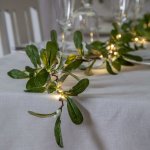 STAR TRADING Vánoční LED girlanda Mistel 180 cm zelená barva plast – Zboží Dáma