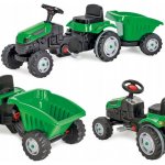 Woopie GoTrac Traktor s přívěsem na pedály Maxi zelený – Zboží Dáma