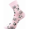 Voxx dámské ponožky kočky klasická výška Xantipa růžová
