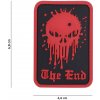 Nášivka 101 Inc. Company Nášivka na suchý zip Skull The End (plast 3D) - red (101 INC)