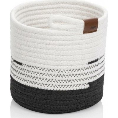 Kela Košík Hedda 18 cm směs bavlna/polyester bílo-černá KL-24454 – Sleviste.cz