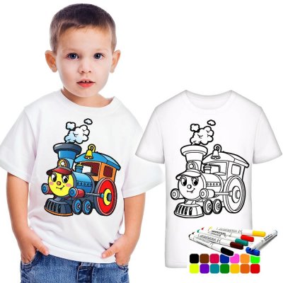 dětské tričko s vlastním motivem + fixy na textil 10 barev – Zboží Mobilmania