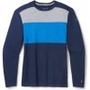 Pánské sportovní tričko Smartwool CLASSIC THERMAL merino BL COLORBLCK CB deep navy-laguna blue