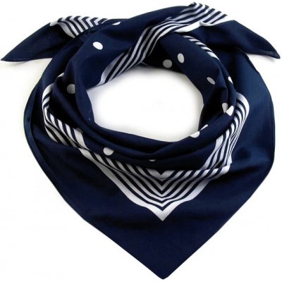 šátek bavlněný s Puntíky modrý