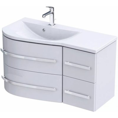 Oristo Opal skříňka 90x44x50 cm pod umyvadlo závěsná bílá OR30-SD4S-90-1-LV4 – Sleviste.cz