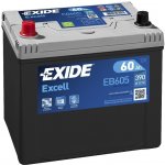 Exide Excell 12V 60Ah 390A EB605 – Sleviste.cz