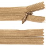 Spirálový zip no.3 skrytý nerozepínací 20cm - více barev color: 689 béžovo-hnědá – Hledejceny.cz