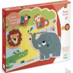 Djeco vkládací puzzle zvířátka z jungle se zvuky – Hledejceny.cz