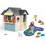 Smoby Set domeček se zahradní restaurací Chef House DeLuxe a vodní dráha AquaPlay Adventure Land s dobrodružstvím – Zboží Mobilmania