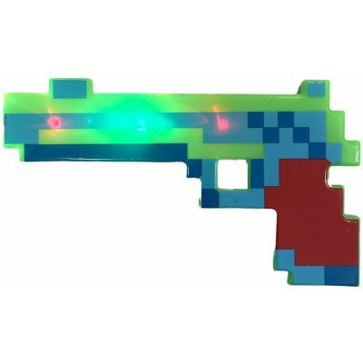 Minecraft Led svítící pistole zelená – Zbozi.Blesk.cz